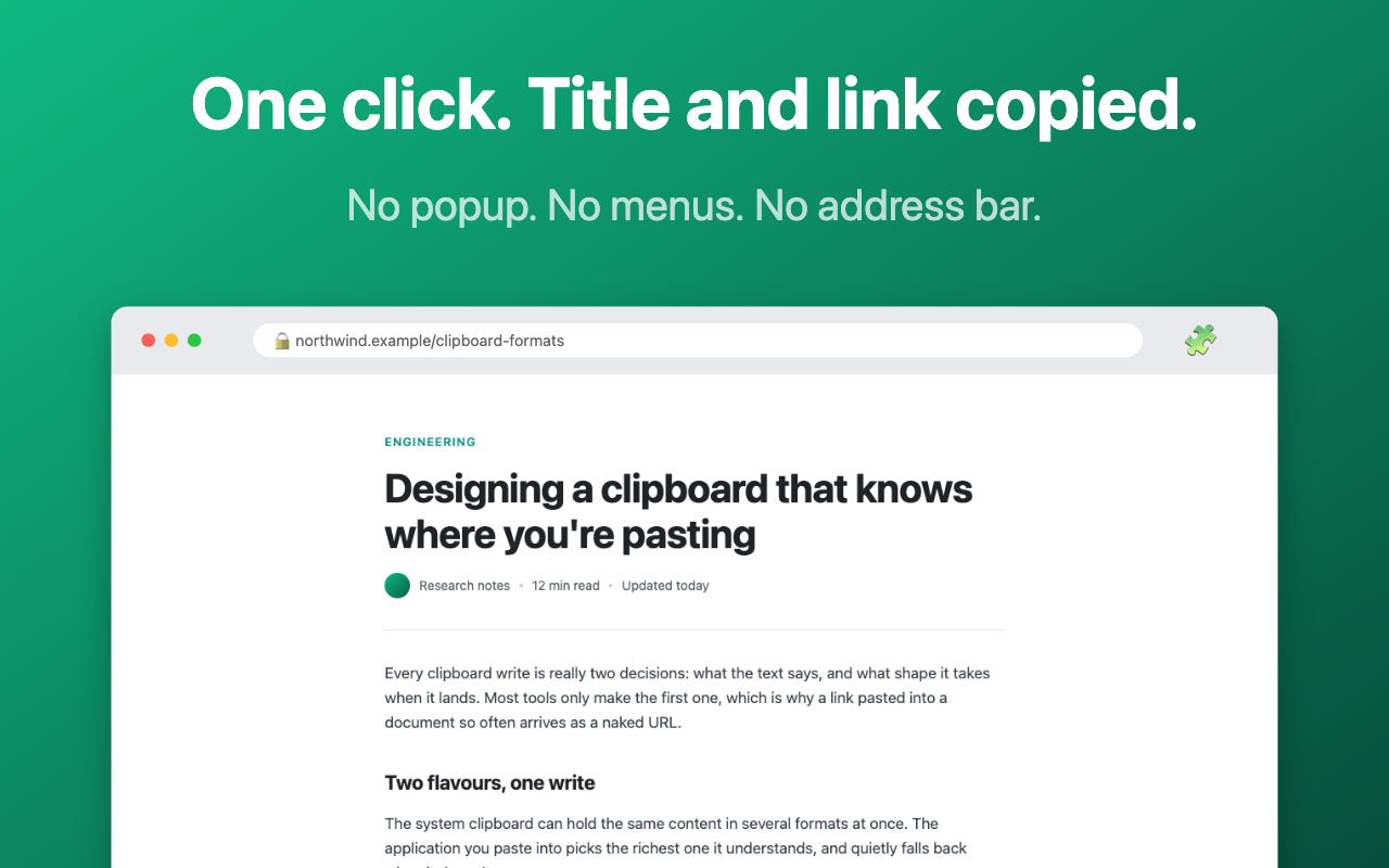 Copy Page Title and URL screenshot