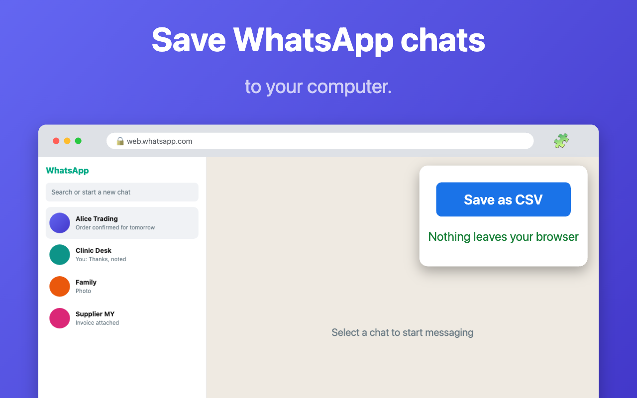 SimpanChat screenshot